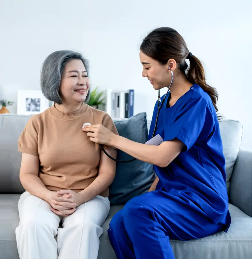 Patients at a healthcare practice